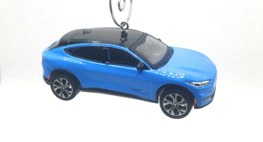 2022 Ford Mustang Mach-E Blue Christmas Ornament