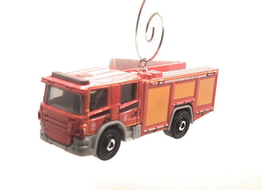 Scania P 360 Fire Truck Red Christmas Ornament