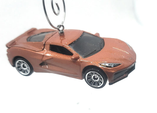 2020 Chevy Corvette C8 Copper Christmas Ornament