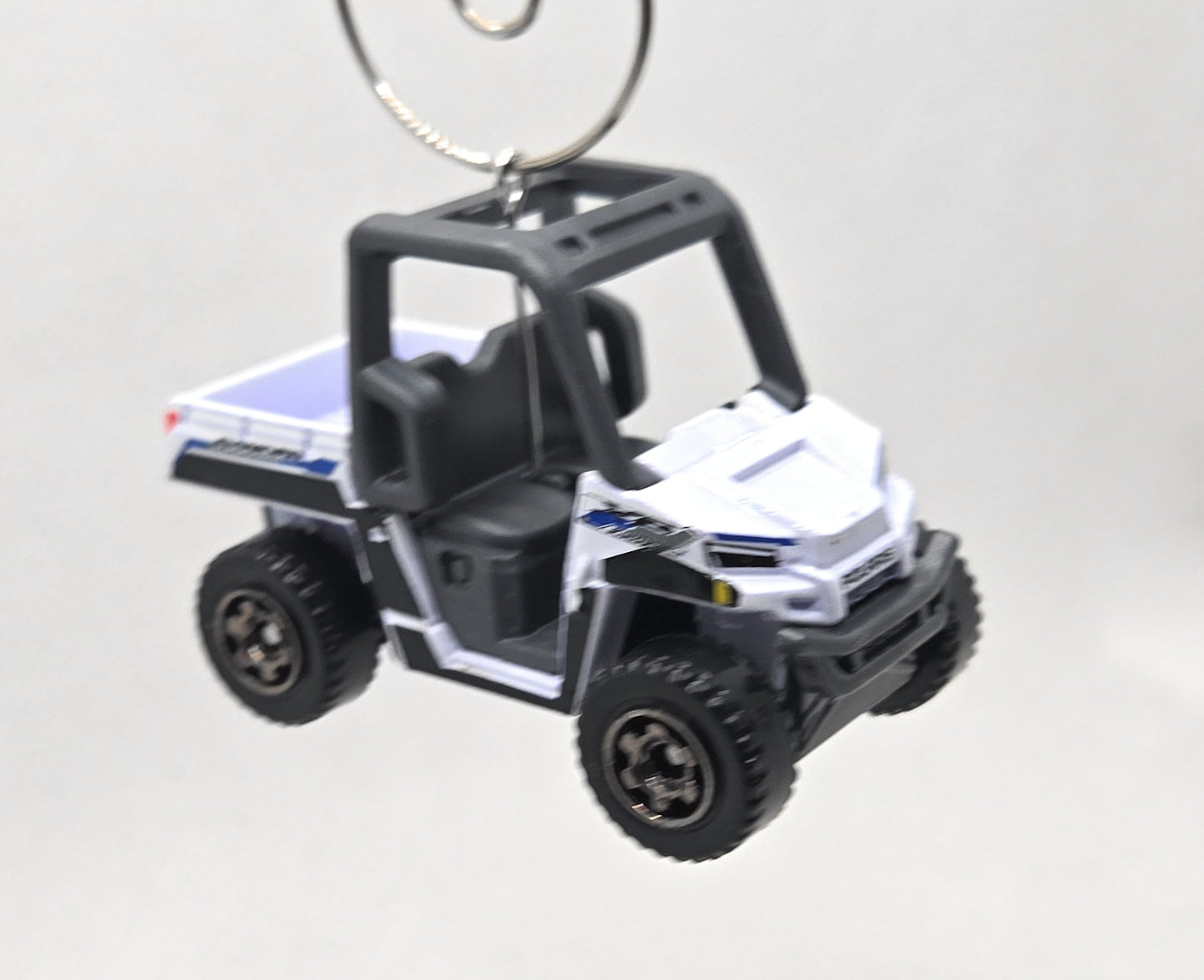 Polaris Ranger White Gray Christmas Ornament