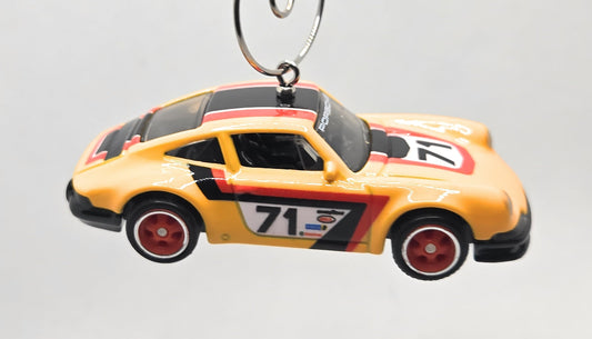 1971 Porsche 911 Yellow Christmas Ornament