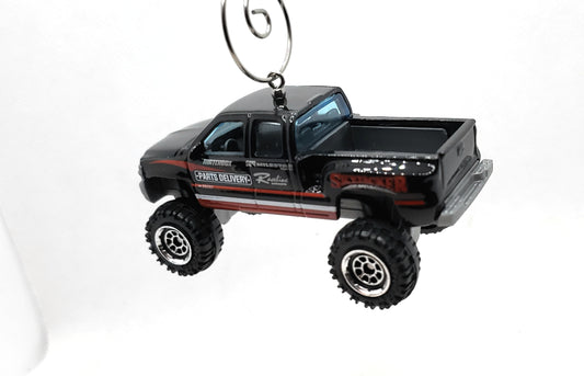 Christmas Ornament for 1999 Chevy Silverado 4x4 Skyjacker Black