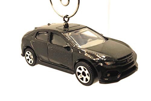 2017 for Honda Civic Christmas Ornament 1:64 Dark Gray