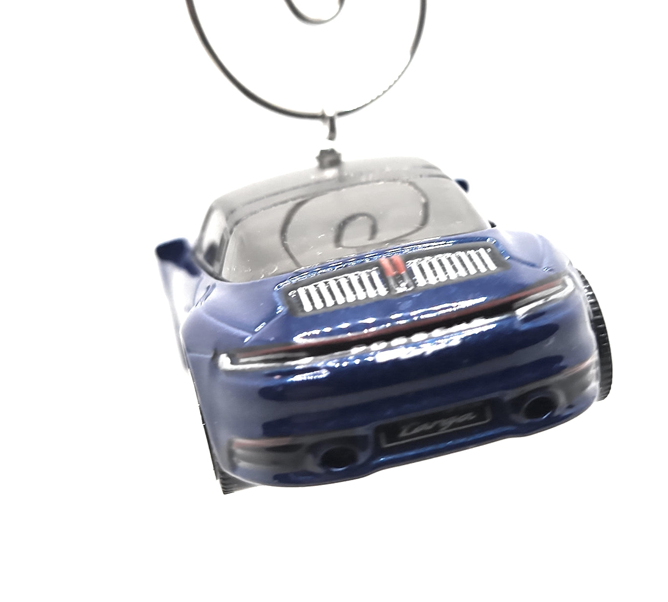 Porsche 911 Targa 4 Blue Christmas Ornament