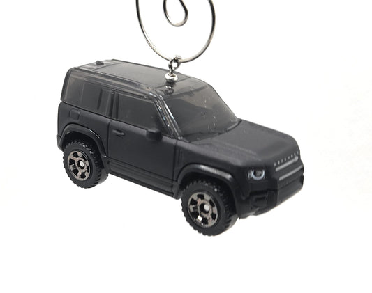 2020 Land Rover Defender 90 Black Christmas Ornament