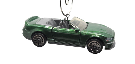 2019 Ford Mustang Convertible Green Christmas Ornament