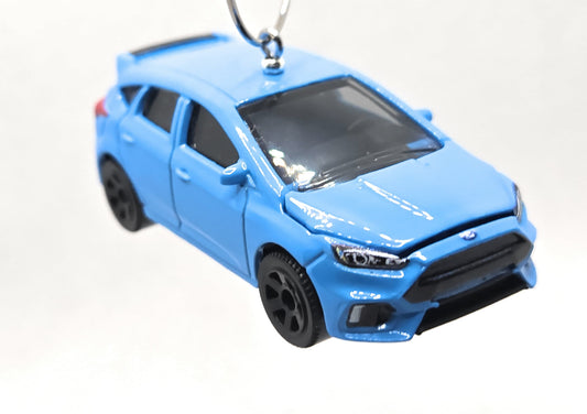 2018 Ford Focus RS Blue Christmas Ornament