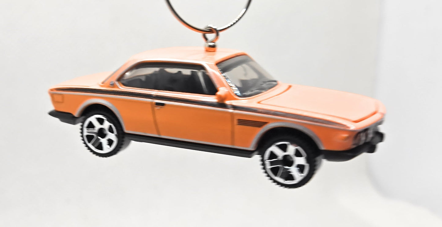 1973 BMW CSL 3.0 Orange Christmas Ornament