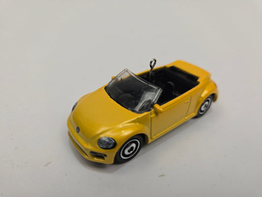 2019 Volkswagen Beetle Convertible Yellow Christmas Ornament