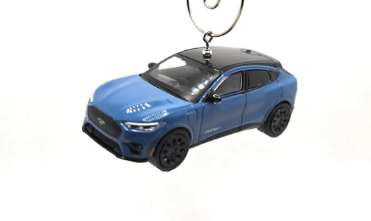 2023 Ford Mustang Mach-E GT Blue Christmas Ornament