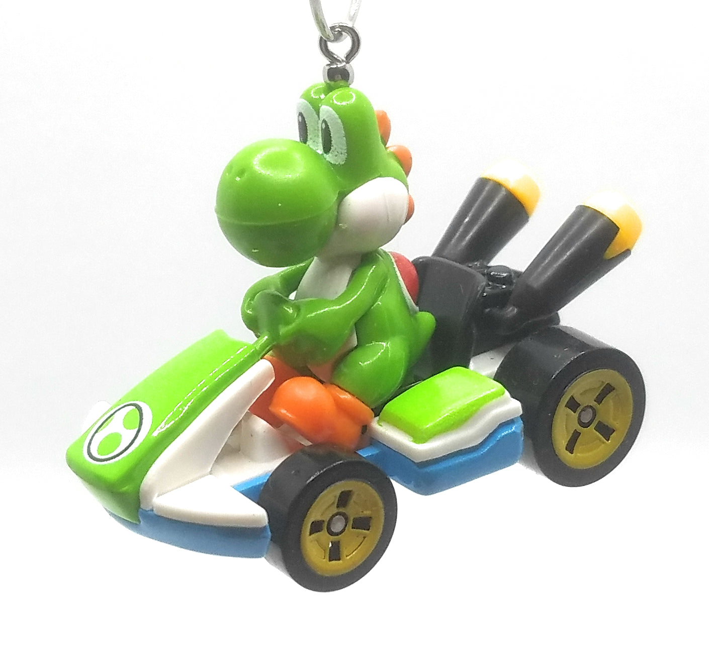 Christmas Ornament for Mario Kart Yoshi Stanard Cart Blue Green