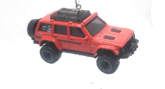 1995 Jeep Cherokee Red Christmas Ornament