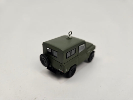 1962 Nissan Patrol Army Green Christmas Ornament