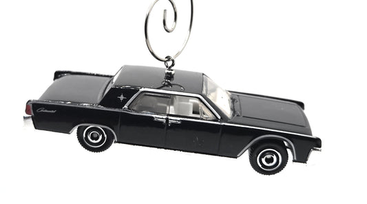 1964 Lincoln Continental Black Christmas Ornament