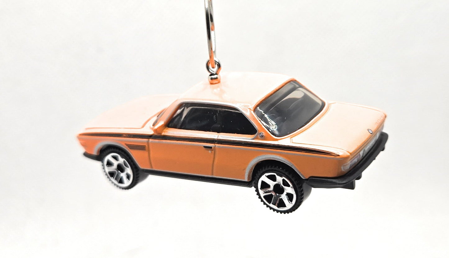 1973 BMW CSL 3.0 Orange Christmas Ornament