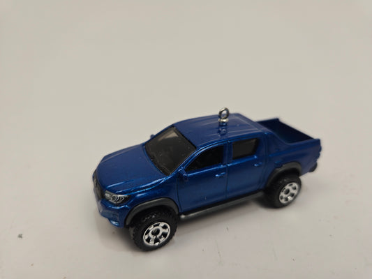 Toyota Hilux Pickup Truck Blue Christmas Ornament