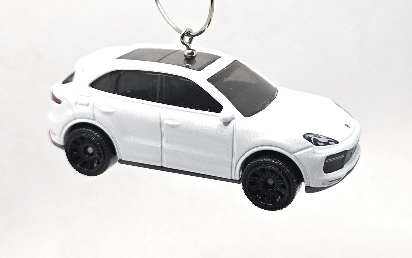 Porsche Cayenne Trubo White Christmas Ornament