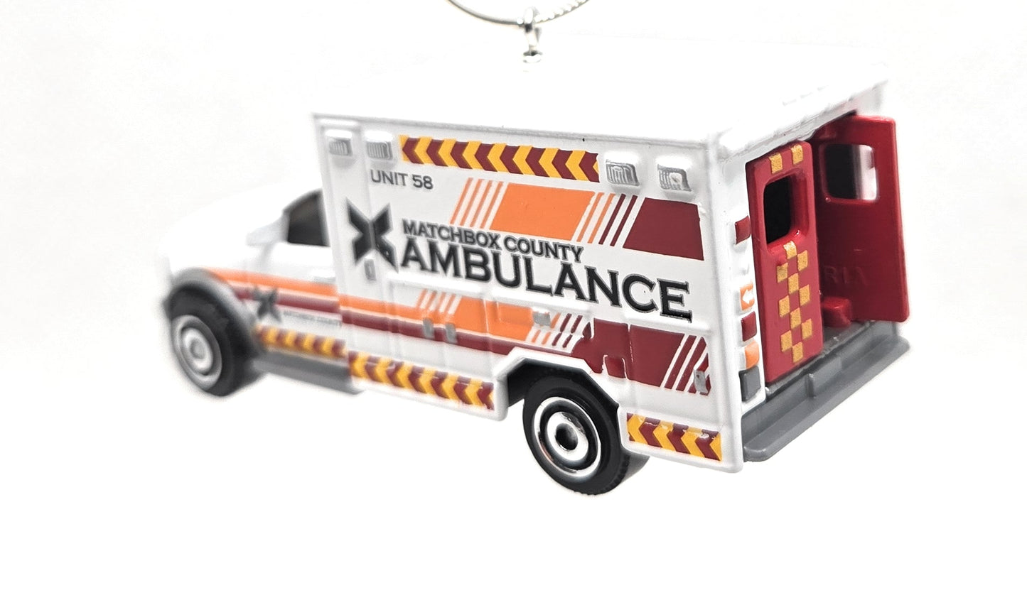 2016 Ram Ambulance White Christmas Ornament