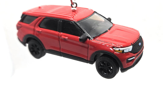 2023 Ford Explorer ST Red Christmas Ornament