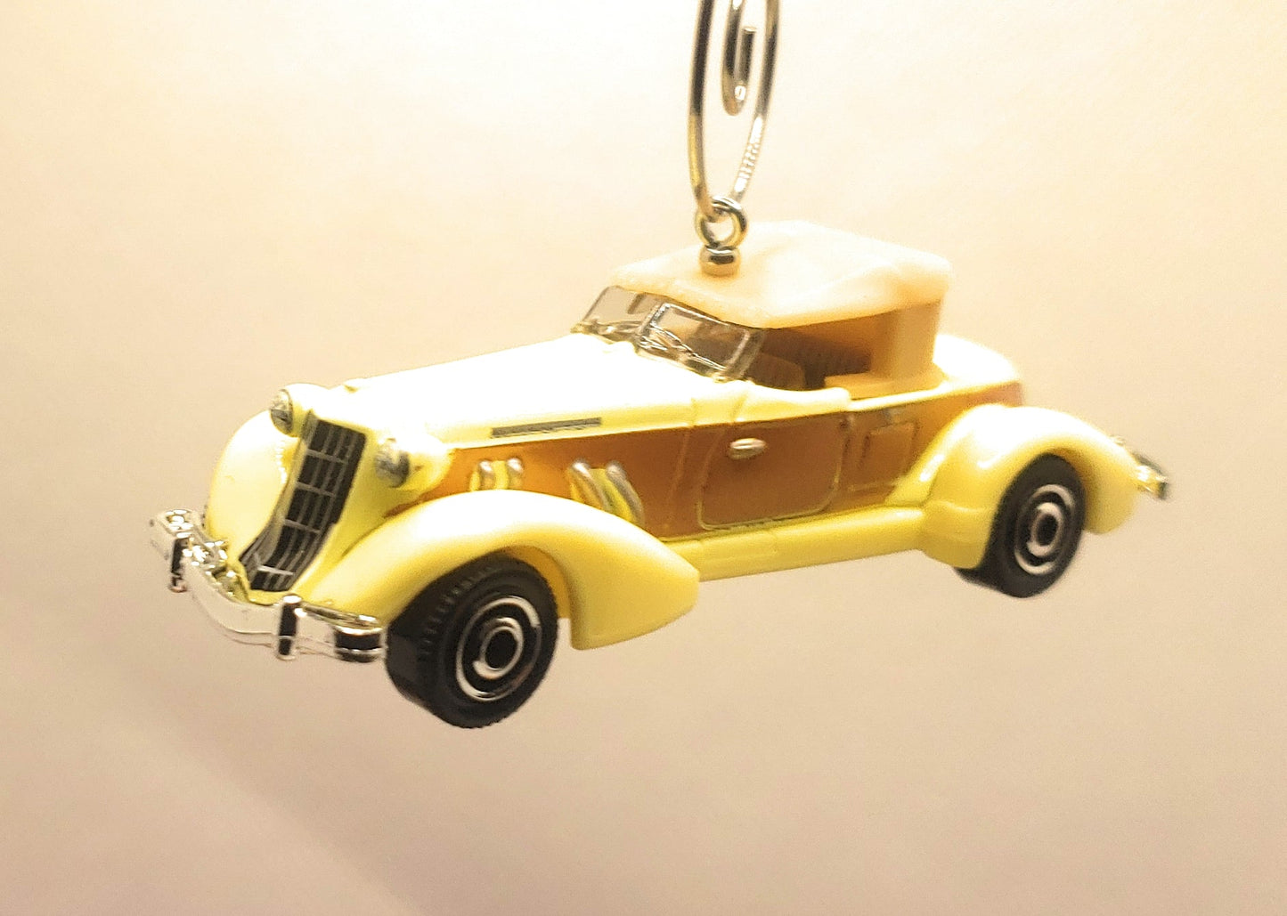 1936 Auburn Speedster 851 Yellow Christmas Ornament