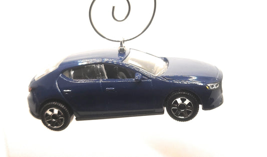 2019 Mazda 3 Blue Christmas Ornament