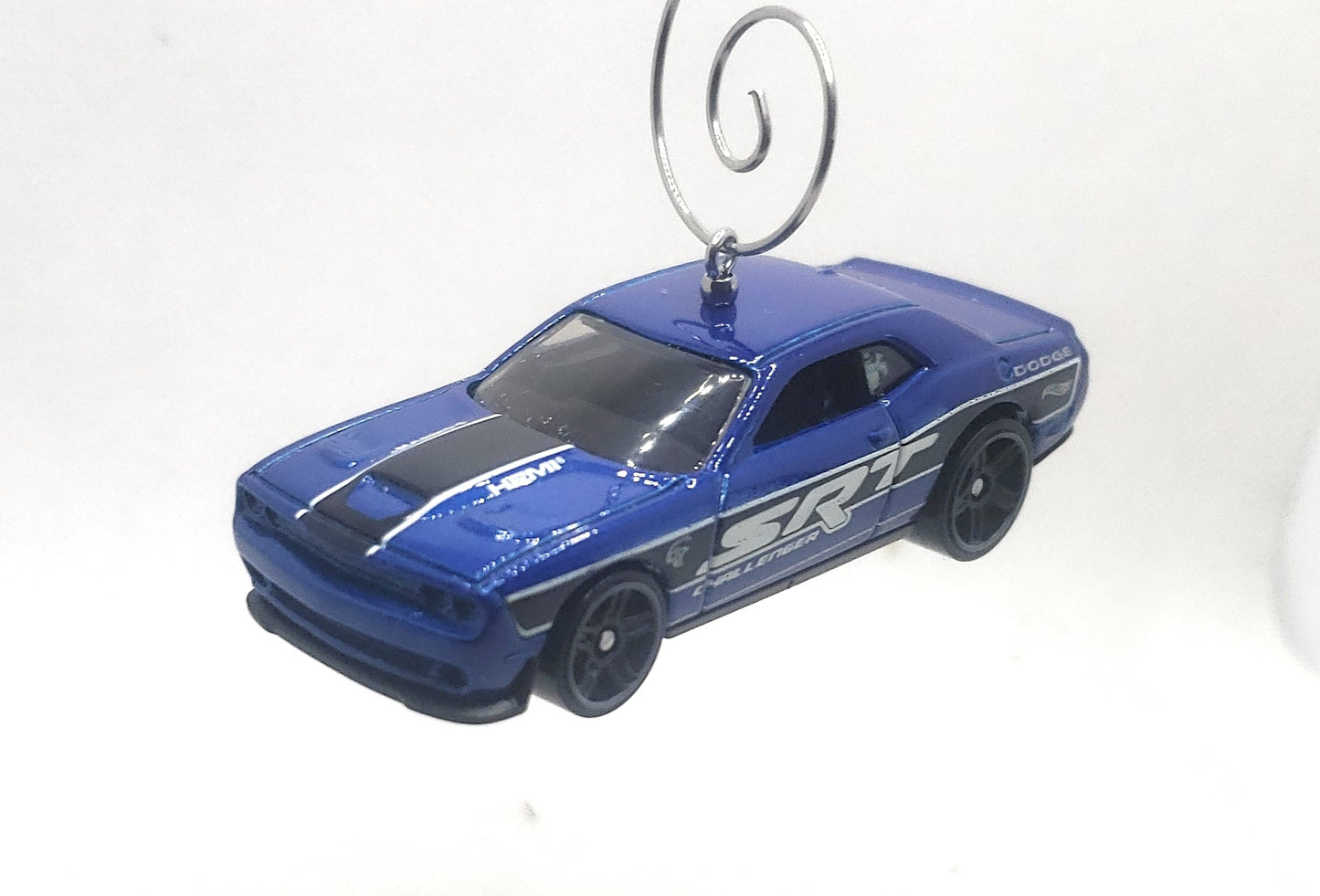 2015 Dodge Challenger SRT Blue Christmas Ornament