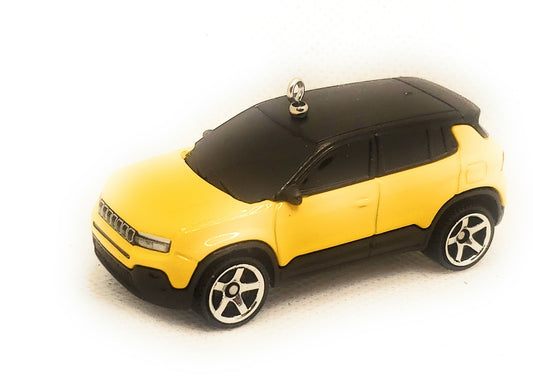 Jeep Avenger Yellow Christmas Ornament