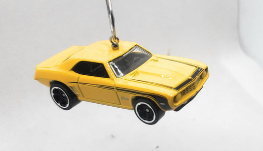1969 COPO Camaro Yellow Christmas Ornament