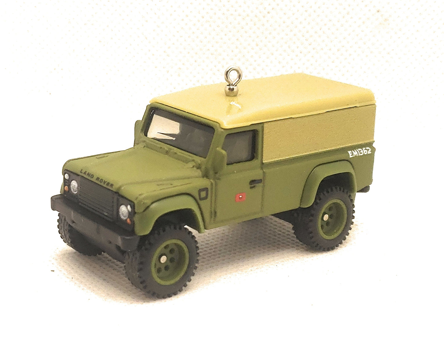 Land Rover Defender 1 10 Green Christmas Ornament