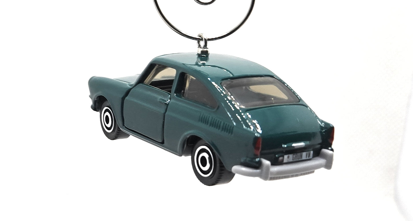 1965 Volkswagen 1600 TL Fastback Green Christmas Ornament