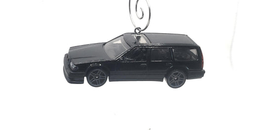 Volvo 850 Estate Station Wagon Black Christmas Ornament