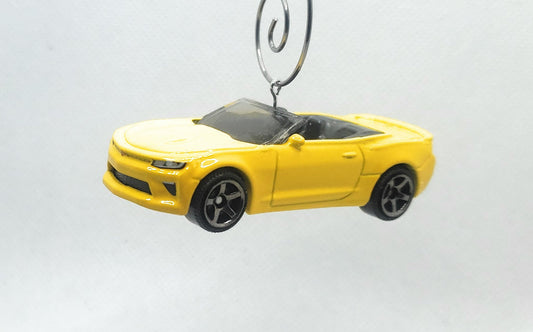 2016 Chevy Camaro Convetible Yellow Christmas Ornament