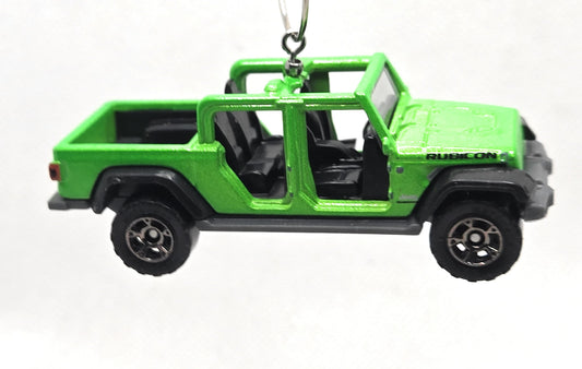 2020 Jeep Gladiator without doors Darker Green Christmas Ornament