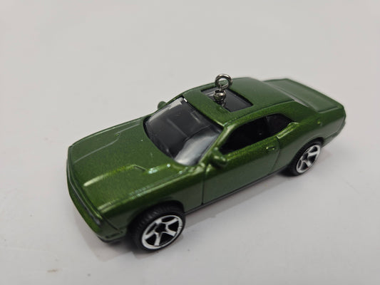 Dodge Challenger SRT8 Green Christmas Ornament