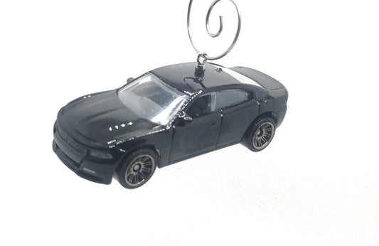 2018 Dodge Charger Black Christmas Ornament