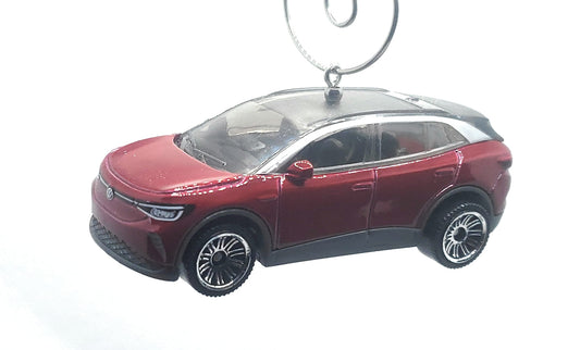 Volkswagen EV 4 Red Christmas Ornament