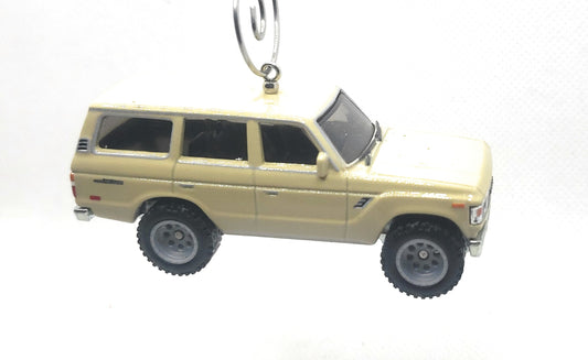 Toyota Land Cruiser FJ60 Beige Christmas Ornament