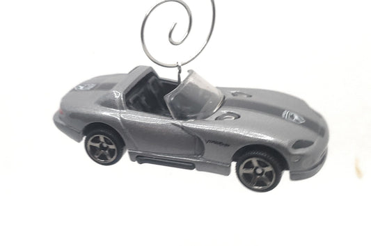 Dodge Viper RT10 Gray Christmas Ornament