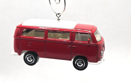 1970 Volkswagen T2 Bus Red Christmas Ornament