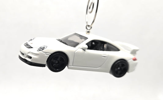 Porsche 911 GT3 White Christmas Ornament