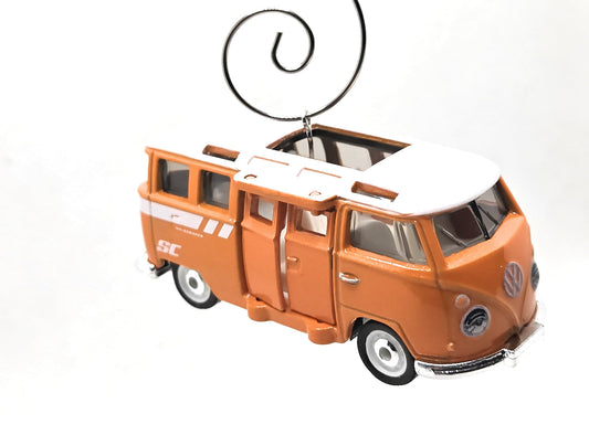 1965 Volkswagen Microbus Bus Orange Christmas Ornament