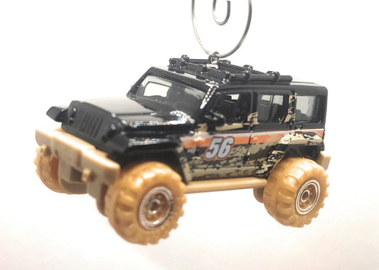 Jeep Wrangler Black Christmas Ornament