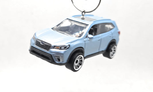 2019 Subaru Forester Blue Christmas Ornament