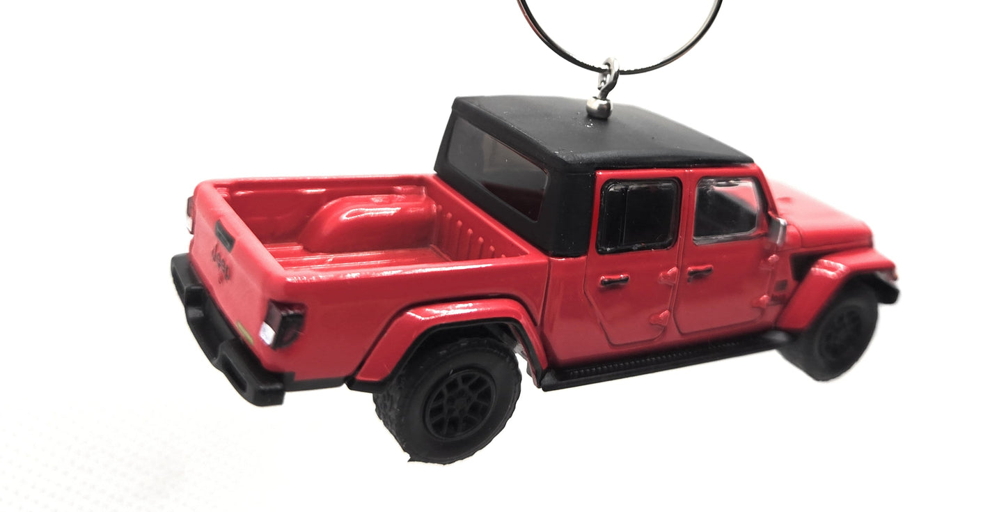 2023 Jeep Gladiator Red Christmas Ornament