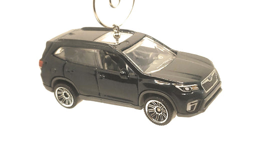 2019 Subaru Forester Black Christmas Ornament