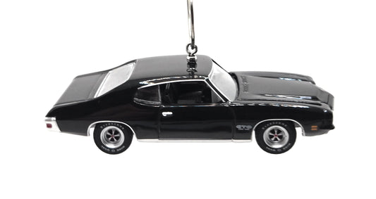 1971 Pontiac GTO Black Christmas Ornament