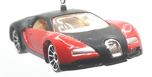 Bugatti Veyron Red Black Christmas Ornament