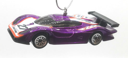 Porsche 911 GTI-98 Purple White Christmas Ornament