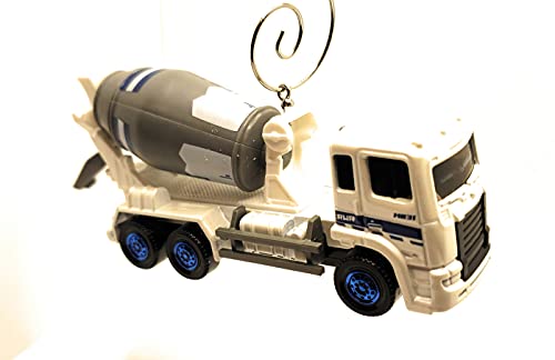 Cement Truck Construction  1:64 Christmas Ornament