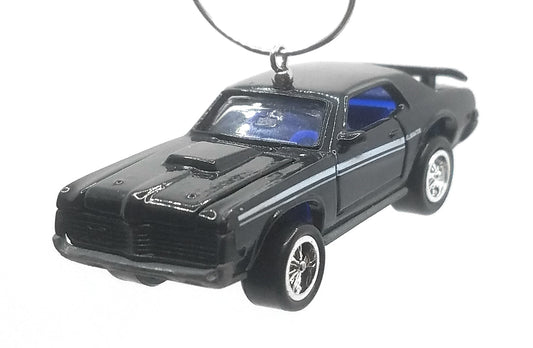 1969 Mercury Cougar Eliminator Black White Side Stripes Christmas Ornament